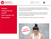 Tablet Screenshot of medfit.ch
